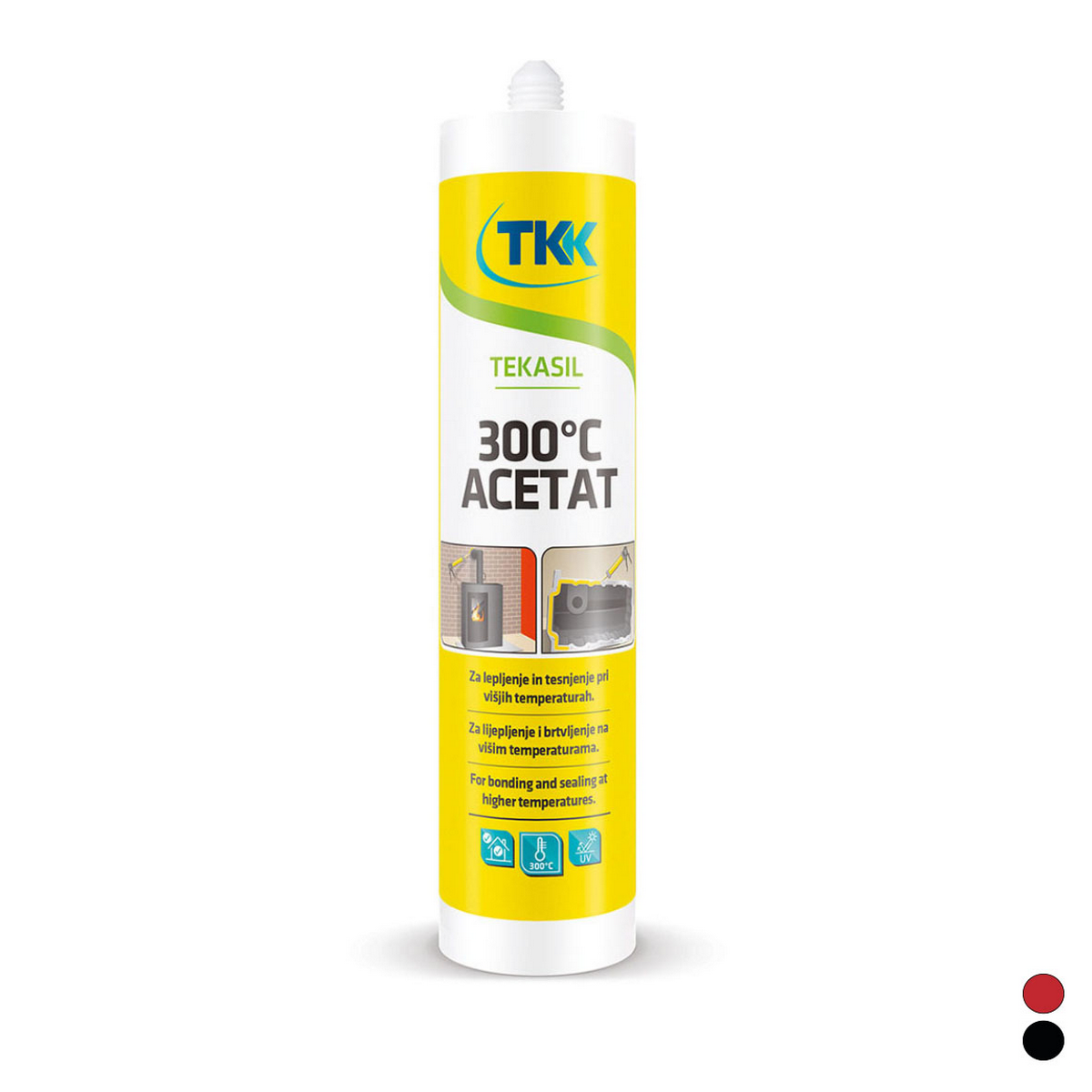 Silicone alte temperature tekasil acetat 300°c TKK